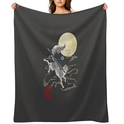 The Great Grey Wolf - Sifkami Throw Blanket