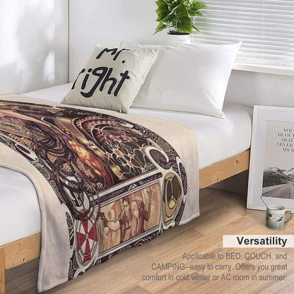 Biohazard Zodiac Throw Blanket