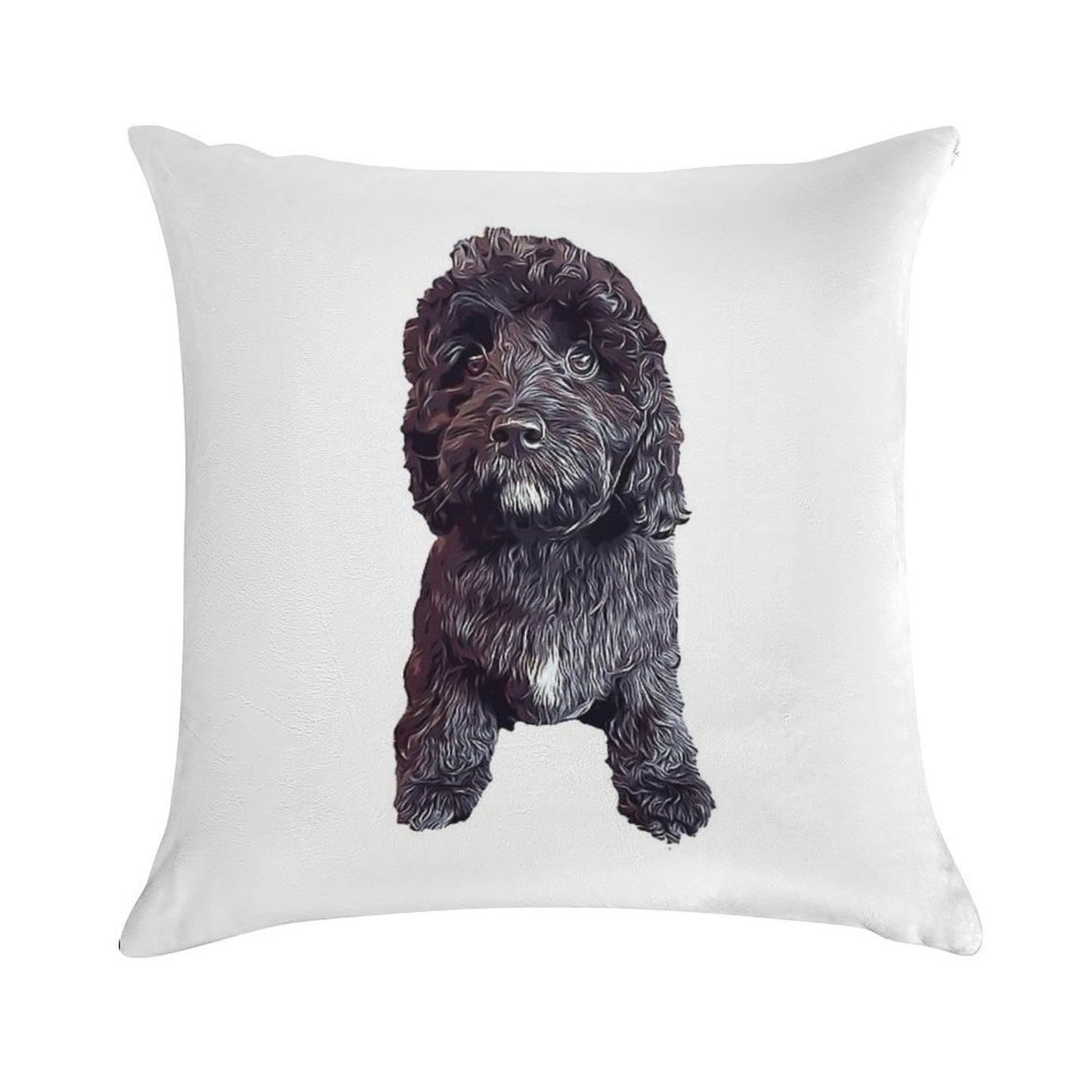 Cavapoo Cavoodle Cockapoo Cuteness Soft Durable Construction Throw Pillow