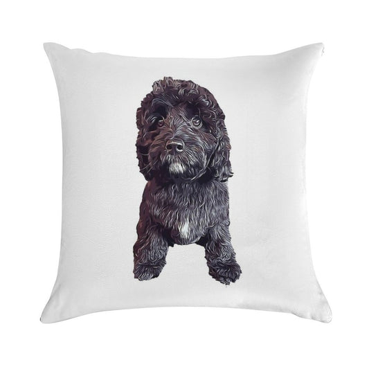 Cavapoo Cavoodle Cockapoo Cuteness Soft Durable Construction Throw Pillow