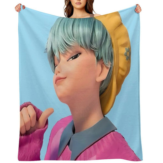 BABY Saja Boys Kpop Demon Hunters Throw Blanket