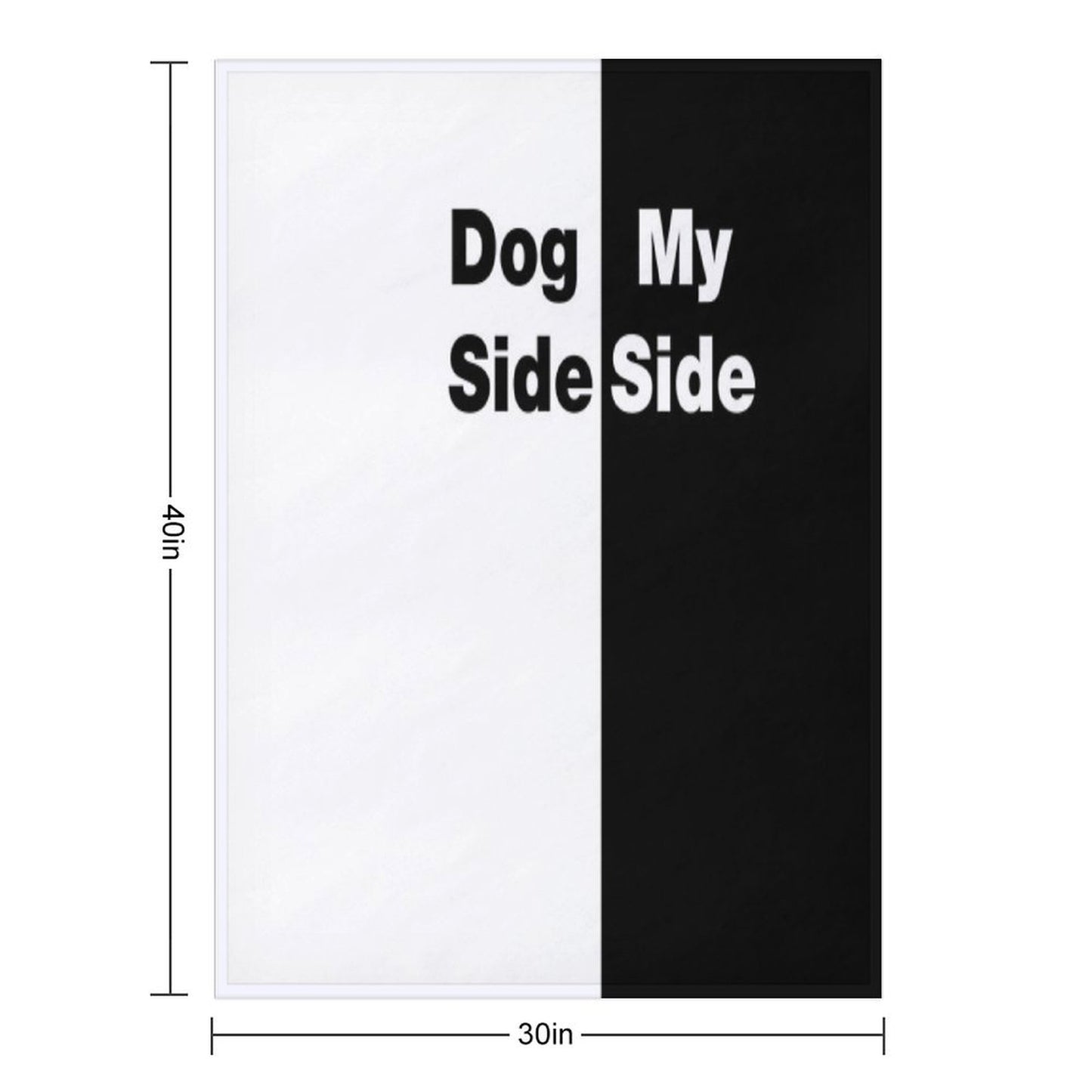 Dog Side My Side Throw Blanket