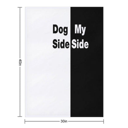 Dog Side My Side Throw Blanket