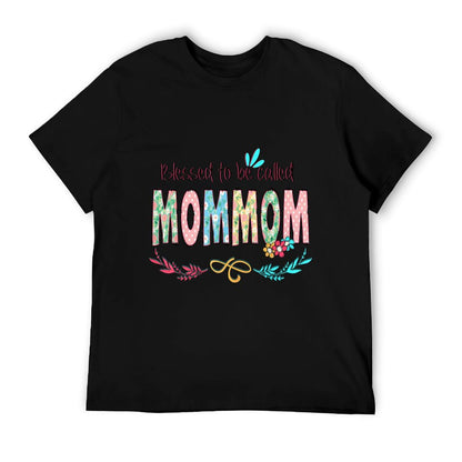 Blessed to Be Called MomMom Floral Mother&#39;s Day T-Shirt