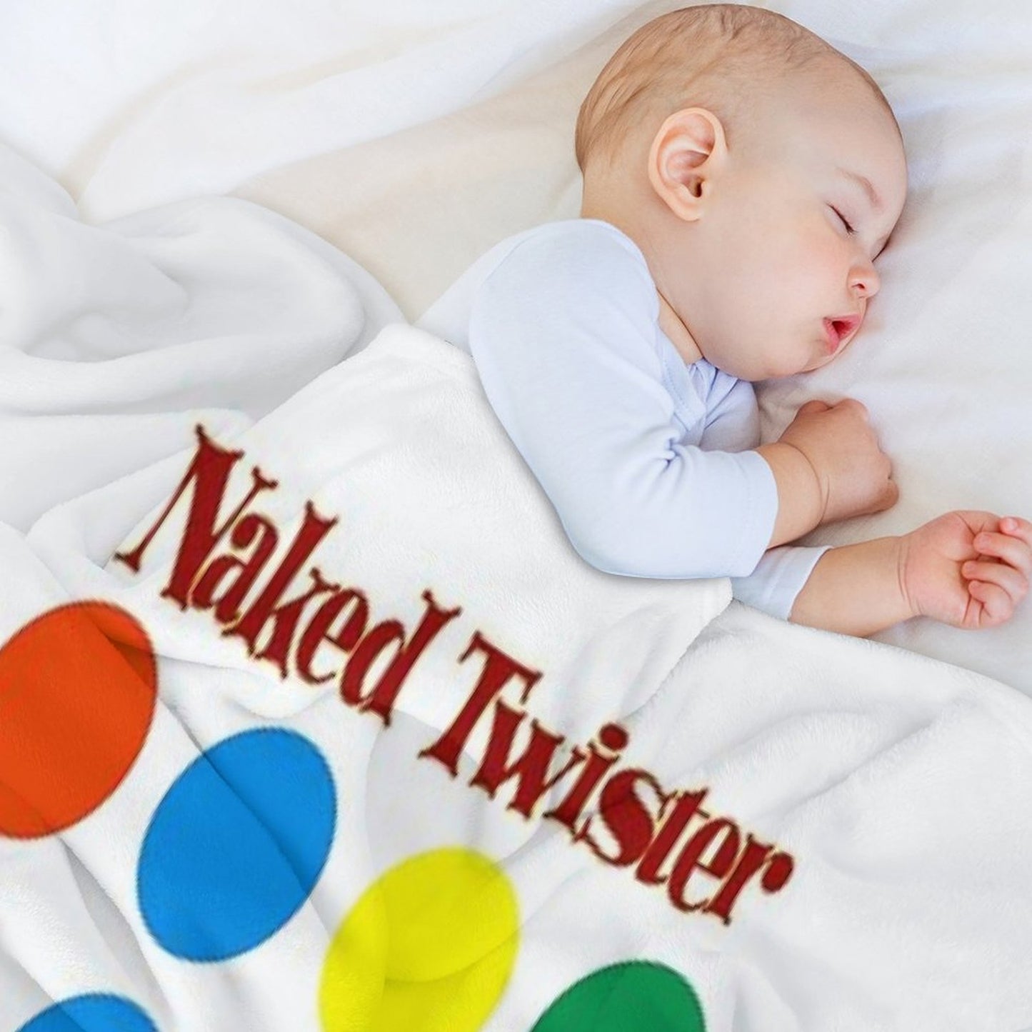 Naked Twister Throw Blanket