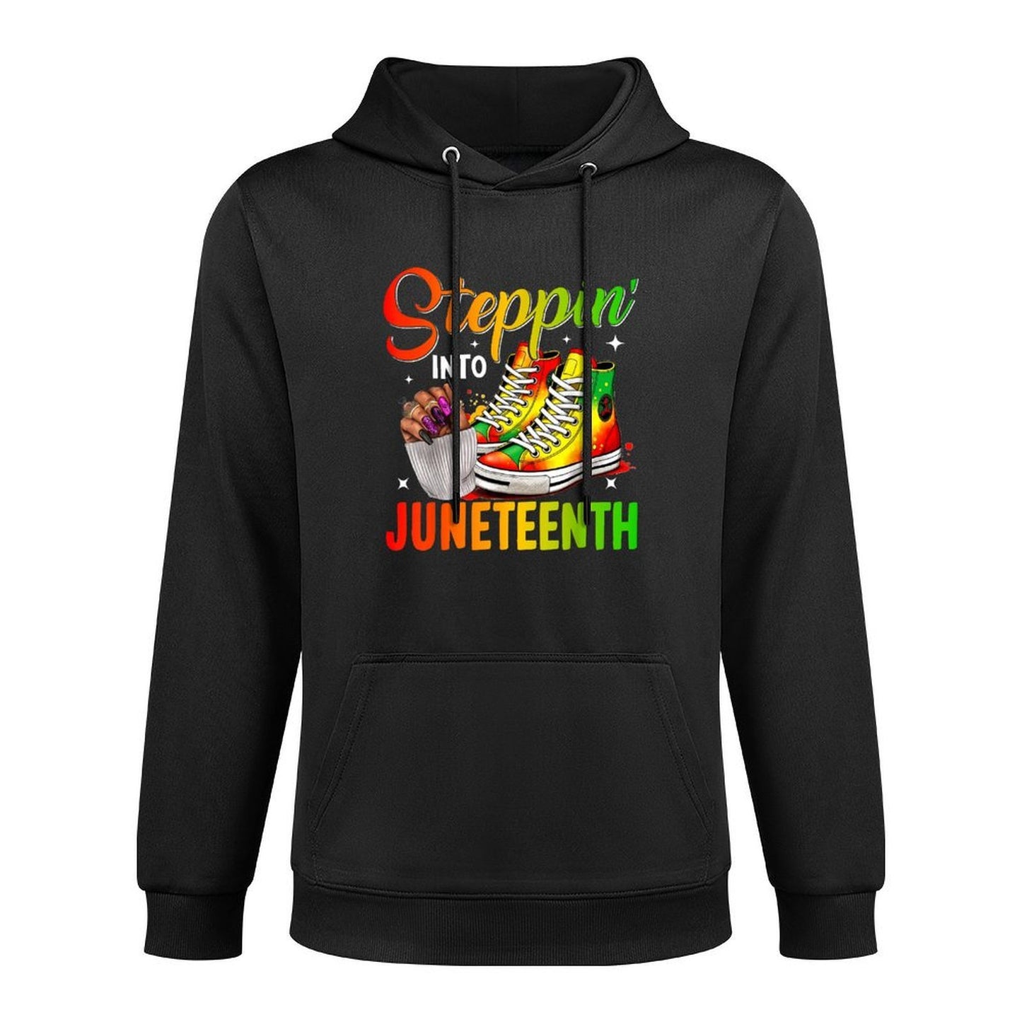 Juneteenths Women Stepping Into Juneteenth Black Girls Pilling-Resistant Hoodie