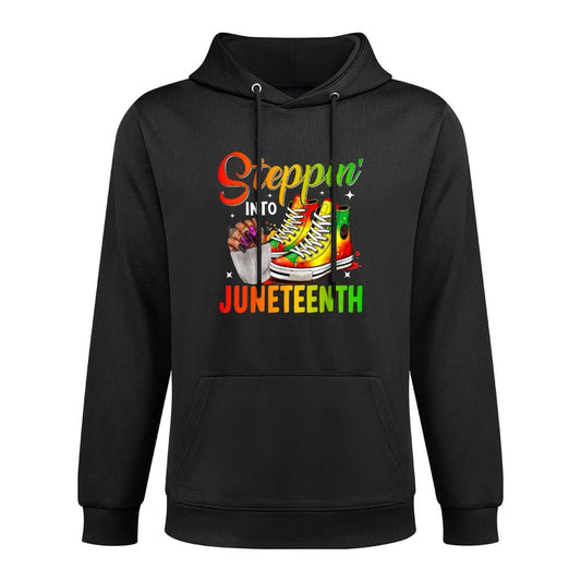 Juneteenths Women Stepping Into Juneteenth Black Girls Pilling-Resistant Hoodie