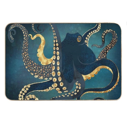 Metallic Octopus IV Bath Mat