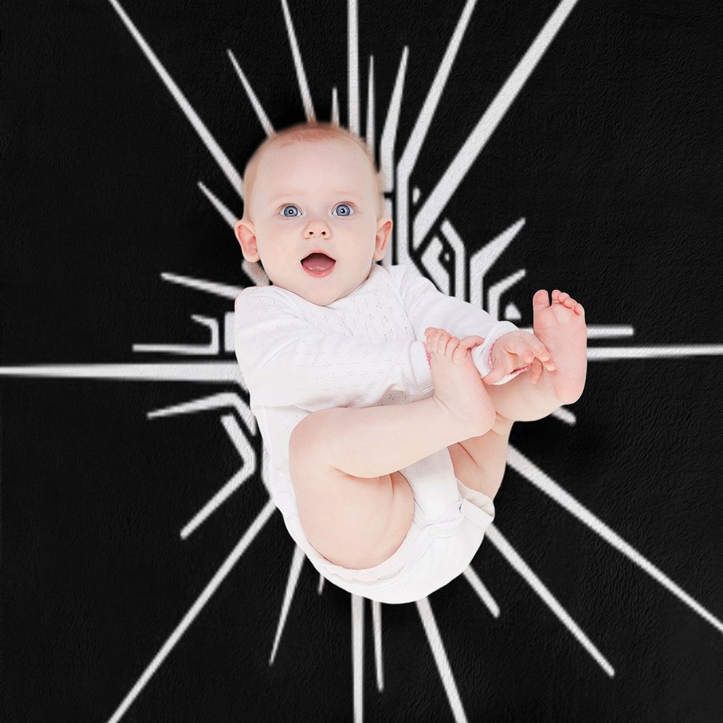 Outer Wilds™ - Eye of The Universe (Symbol) [White] Throw Blanket