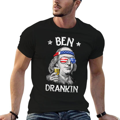 Ben Drankin 4th of July Benjamin Franklin Men Women USA  Affordable Price T-Shirt