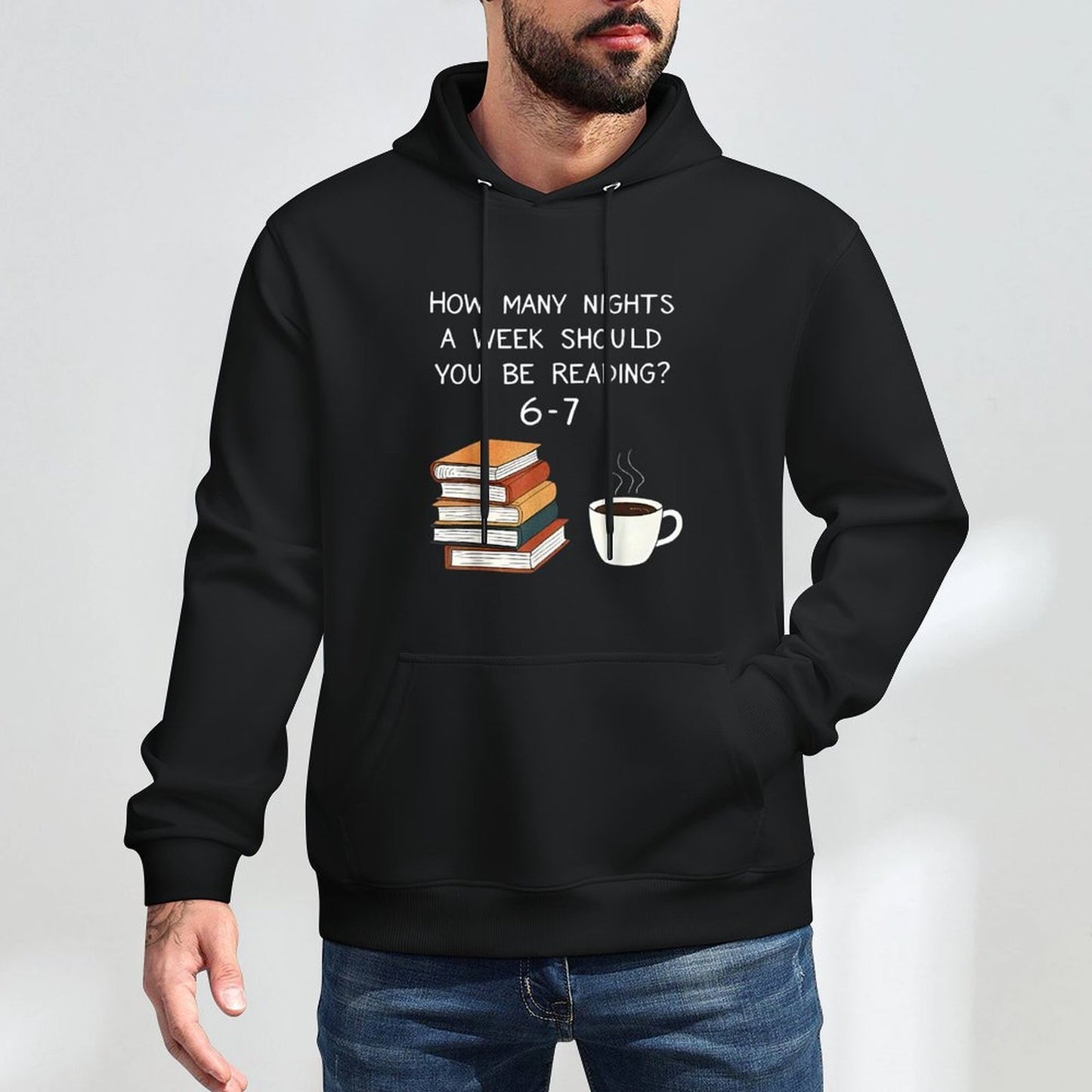 Funny Reading 67 Six Seven Meme English Teacher Book Lover Machine Washable Hoodie