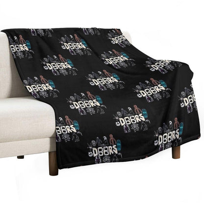 Christmas Gift. Roblox, Doors, Videogame, Monsters Throw Blanket