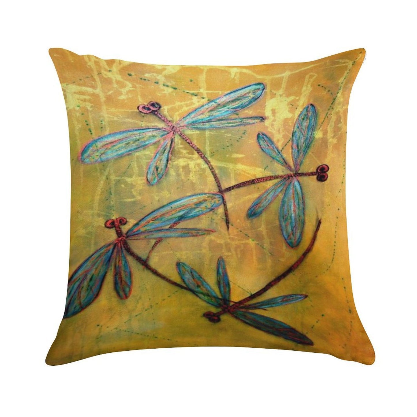 Dragonfly Haze Soft Anti-Pilling Throw Pillow