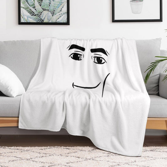 The Man Face Throw Blanket