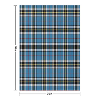Thompson Blue Dress Tartan  Clan Thomson  Cute Tartan Throw Blanket