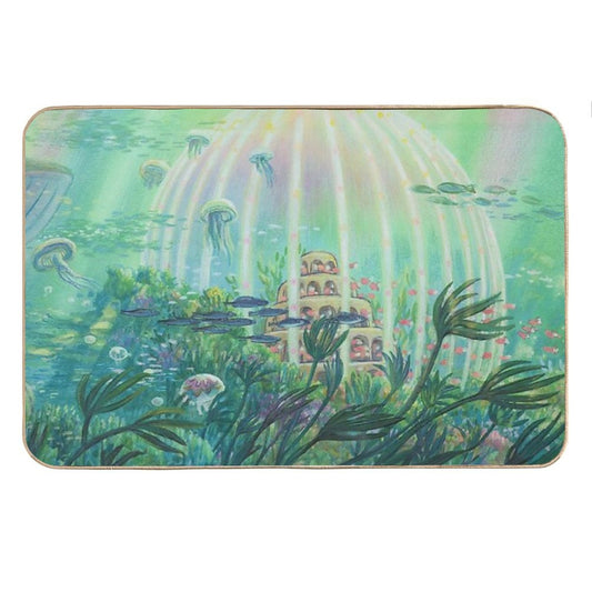 Ponyo Painting Anime Underwater Bath Mat