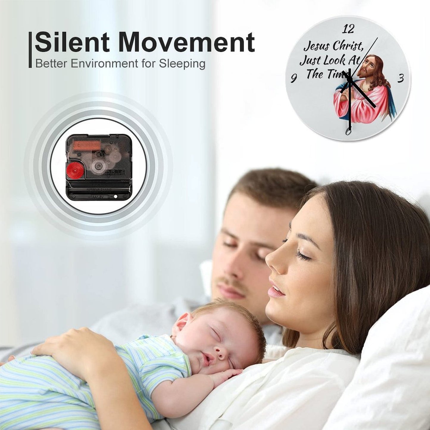 Jesus Christ Look At The Time Wall Clock