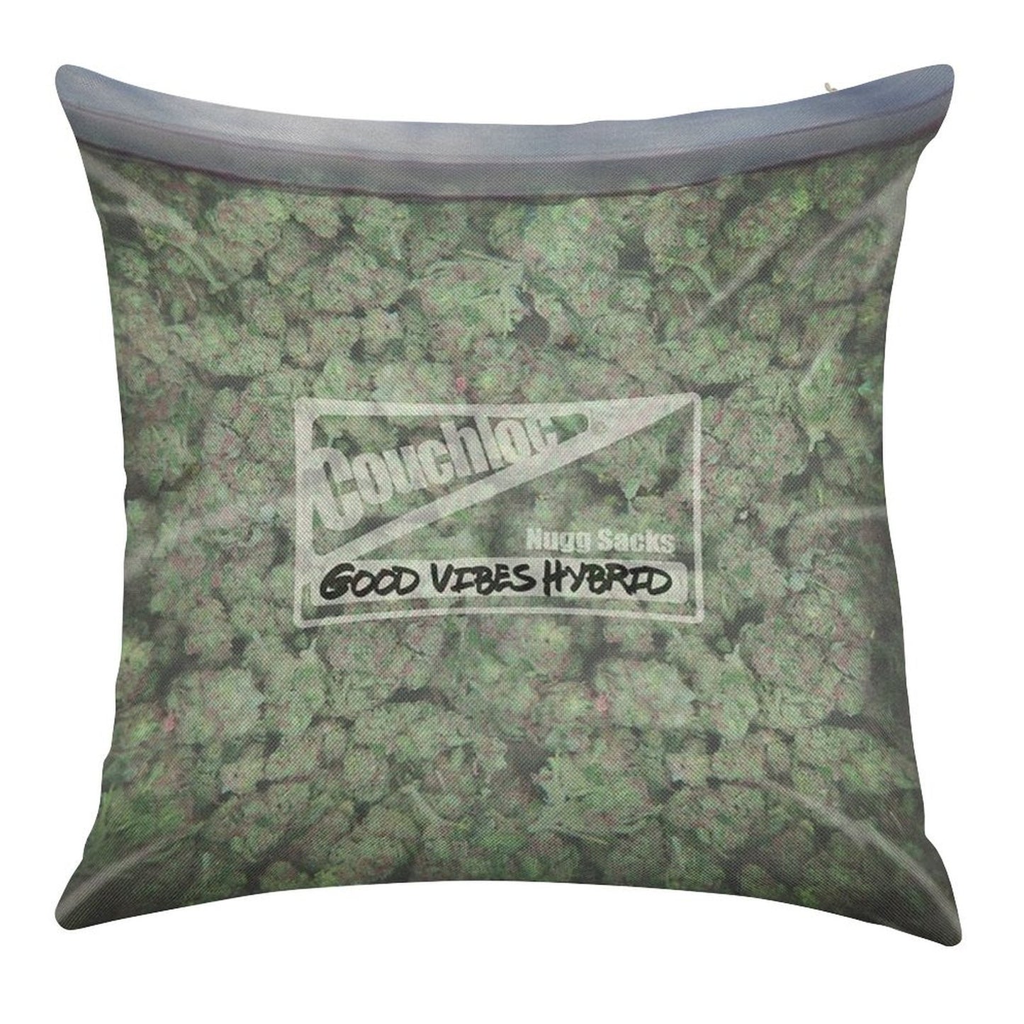 The Big Bag of Weed Pillow Linen Throw Pillow Cover
