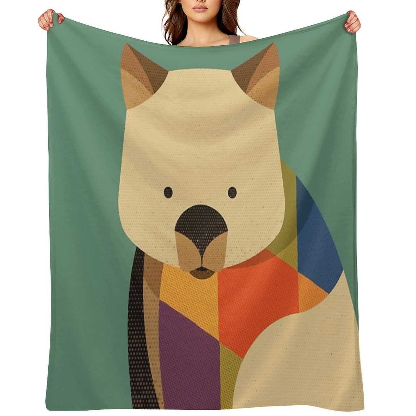 Hello Wombat Throw Blanket