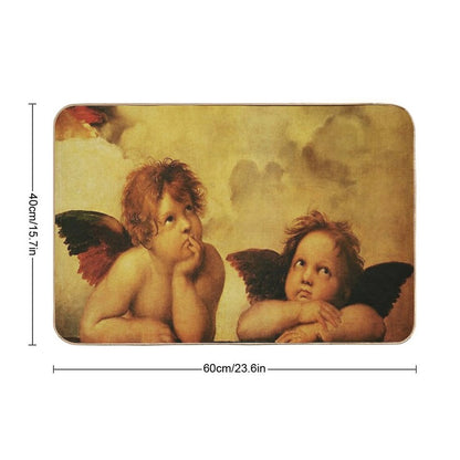 Angels Cherubs Raphael - Santi Sistine Madonna Sweet Bath Mat