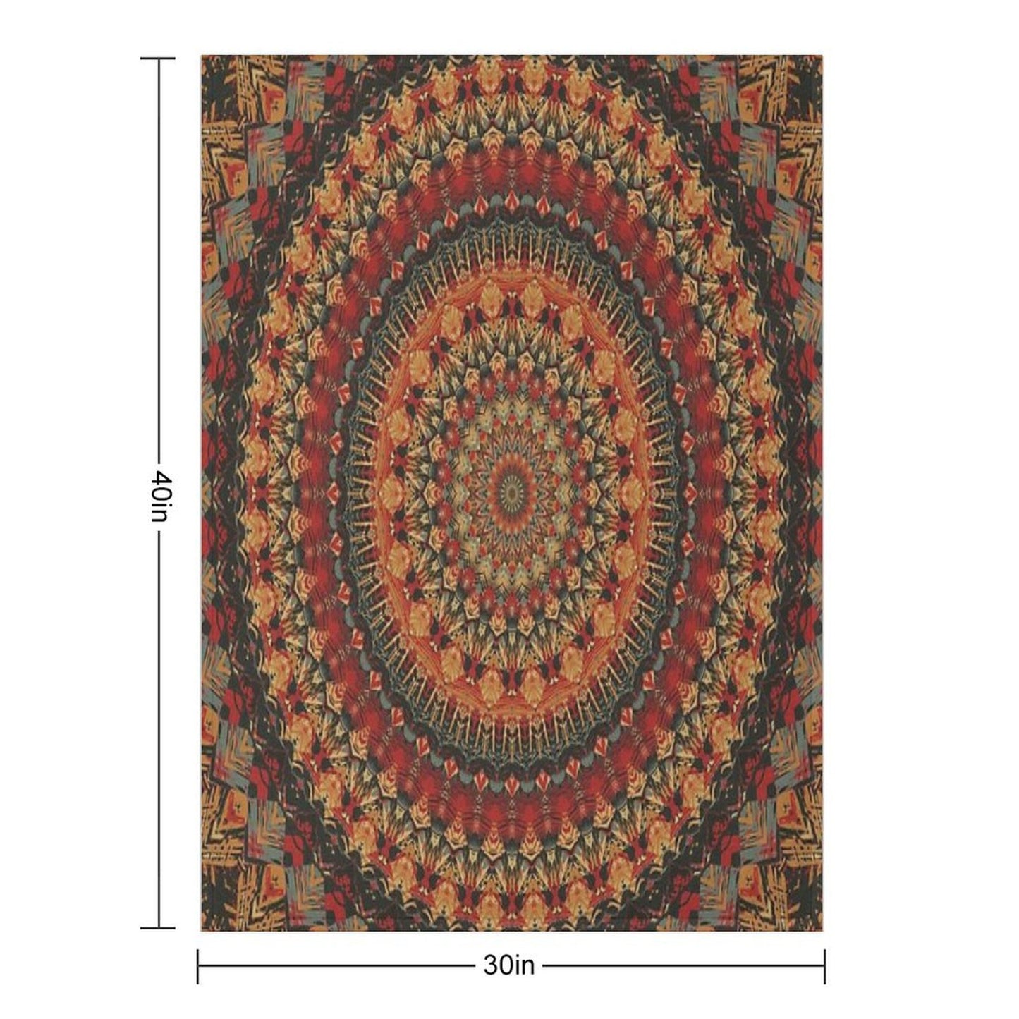Mandala 128 Throw Blanket