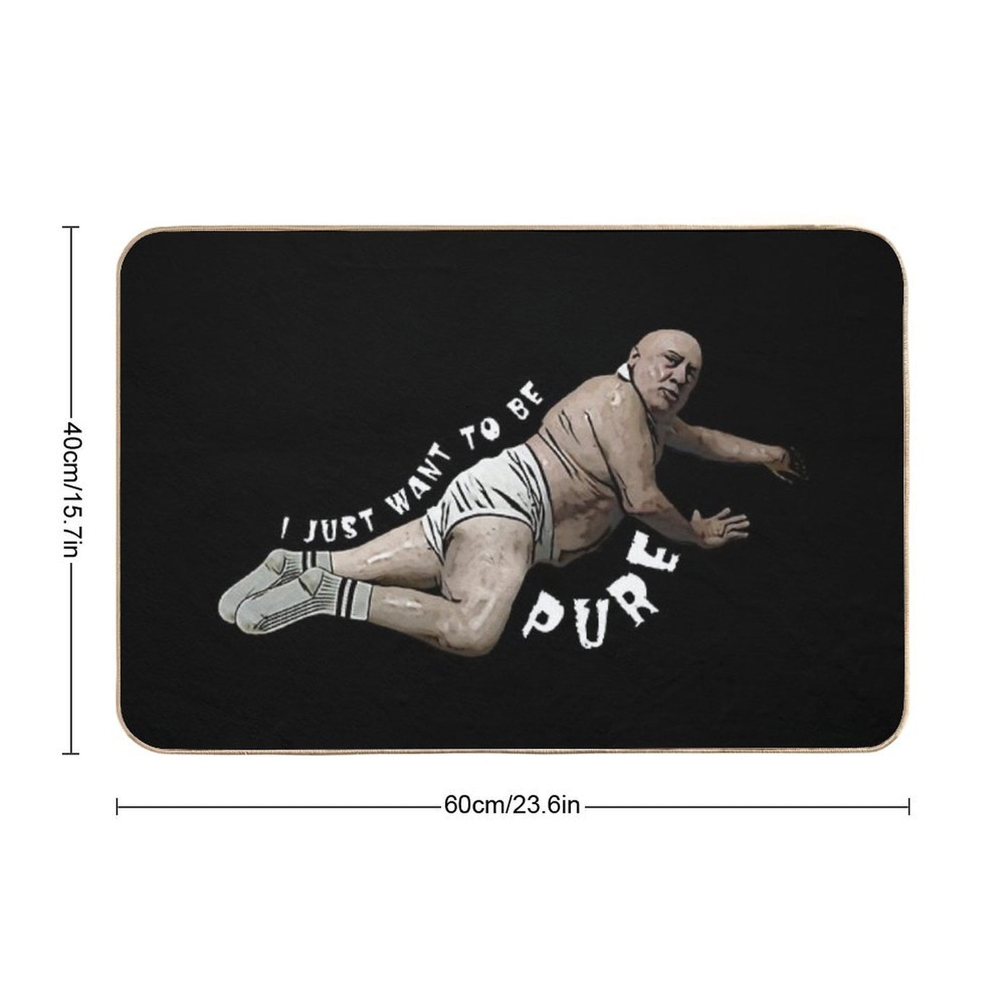 I Just Want To Be Pure Bath Mat