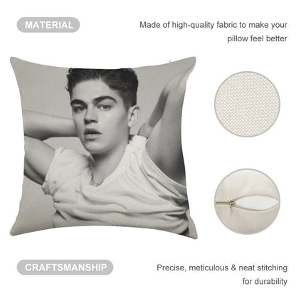Hero Fiennes Tiffin Hardin Scott Linen Throw Pillow Cover