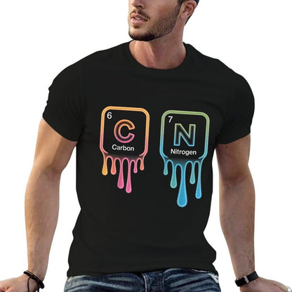 Funny 67 Meme Science Chemistry Nerd Humor Periodic Table  Slim-fit Cut T-Shirt