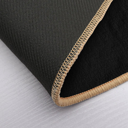 Black White Buffalo Plaid & Yellow Sunflower Bath Mat