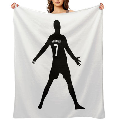 Christiano Ronaldo  CR7  Shadow Design Throw Blanket