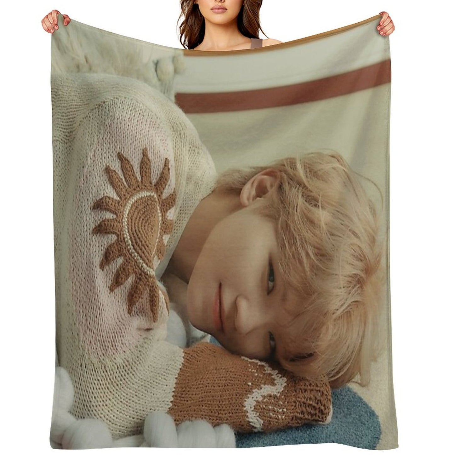 Seventeen Woozi Power of Love Throw Blanket
