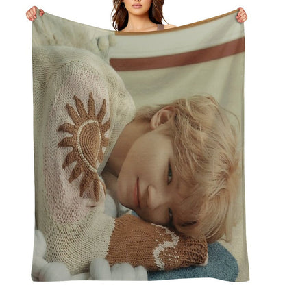 Seventeen Woozi Power of Love Throw Blanket