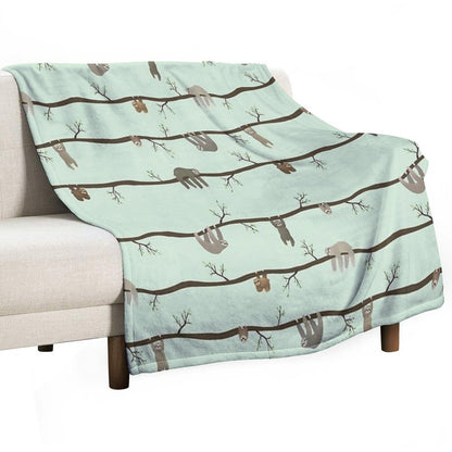 Sloths Throw Blanket