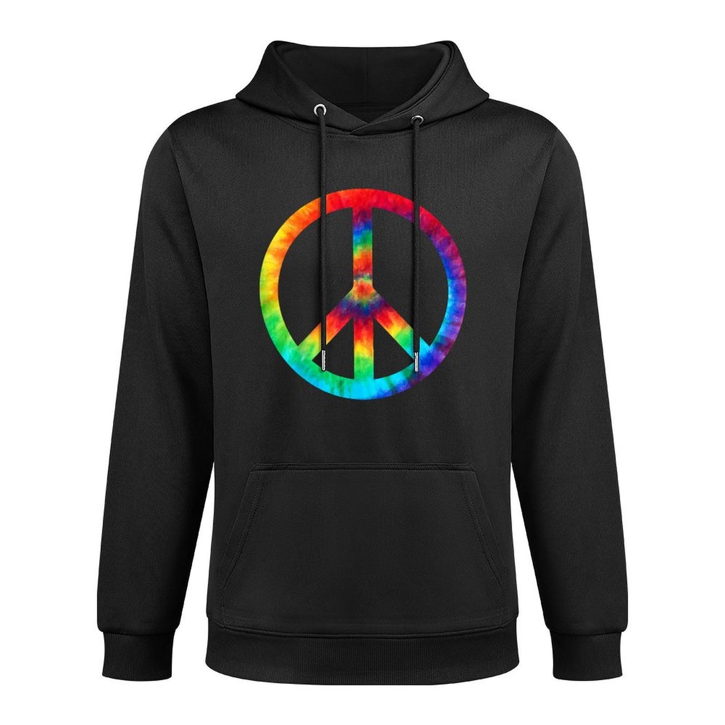 PEACE SIGN Tie Dye  Hippies Christmass Relaxed Fit Hoodie