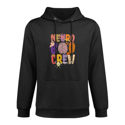 Neuro Boo Crew Halloween Anatomical Brain Anatomy Neurology Shrink-Resistant Hoodie