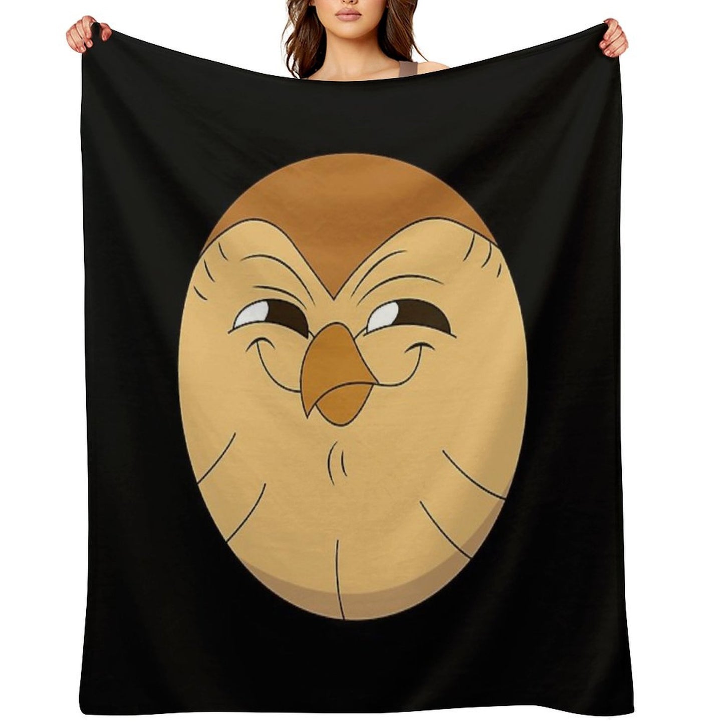 Smiling Hooty The Owl House Throw Blanket