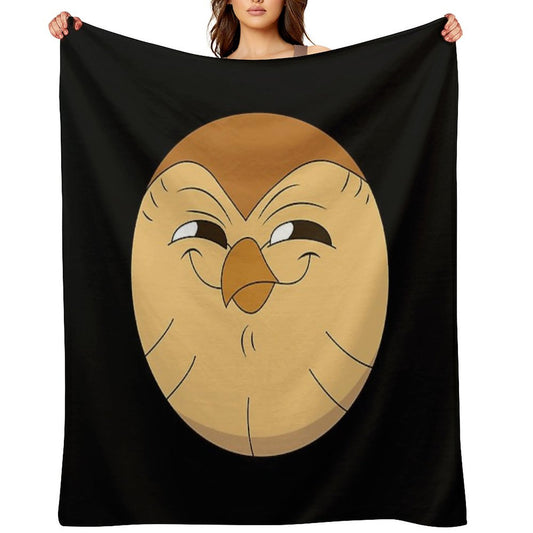 Smiling Hooty The Owl House Throw Blanket