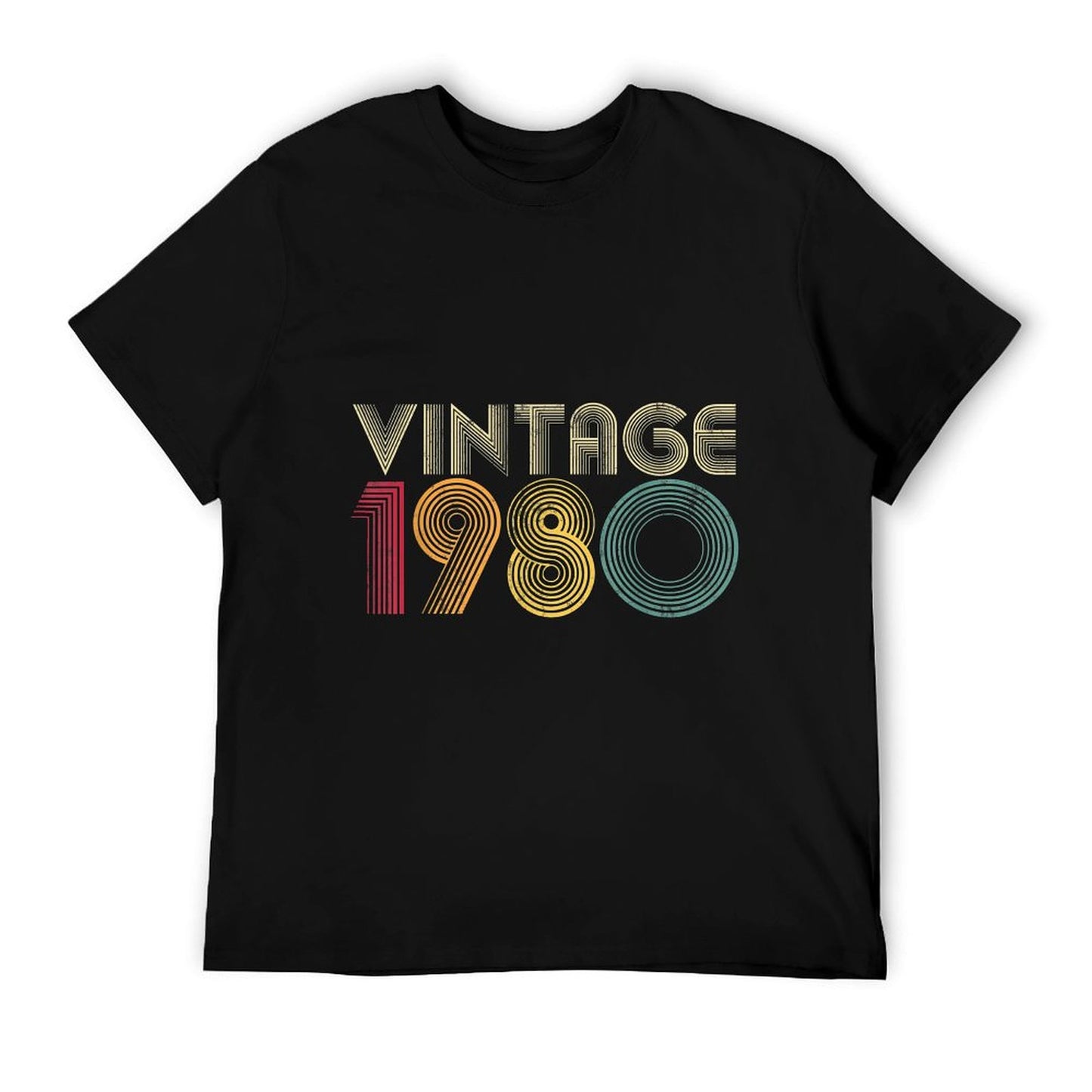 40th Birthday Gift 1980 Vintage Retro Men Women 40 Years Old  Breathable T-Shirt