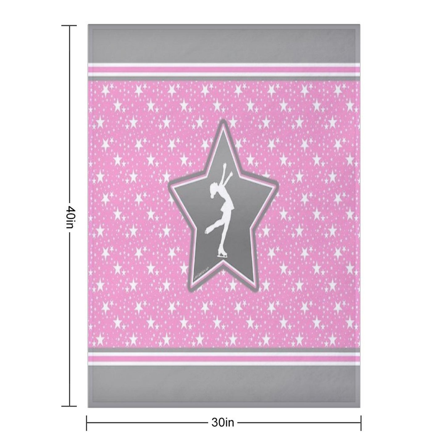 Figure Skating Among The Stars Throw Blanket
