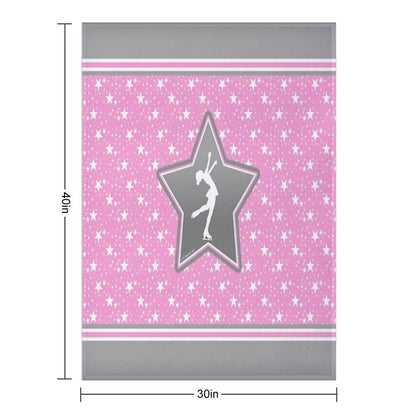 Figure Skating Among The Stars Throw Blanket
