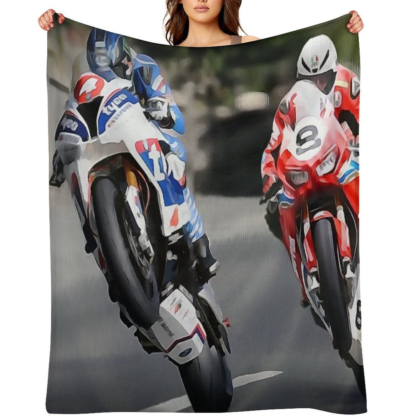Isle of Man TT Intensity Throw Blanket