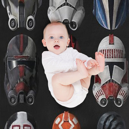 The Clone Wars Clone Helmets Throw Blanket