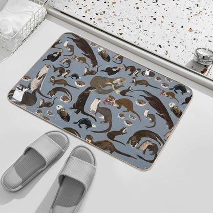 Old World Otters Bath Mat