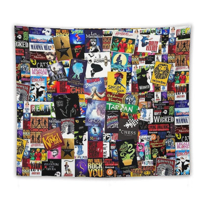 Musicals Collage IV Original Tapestry