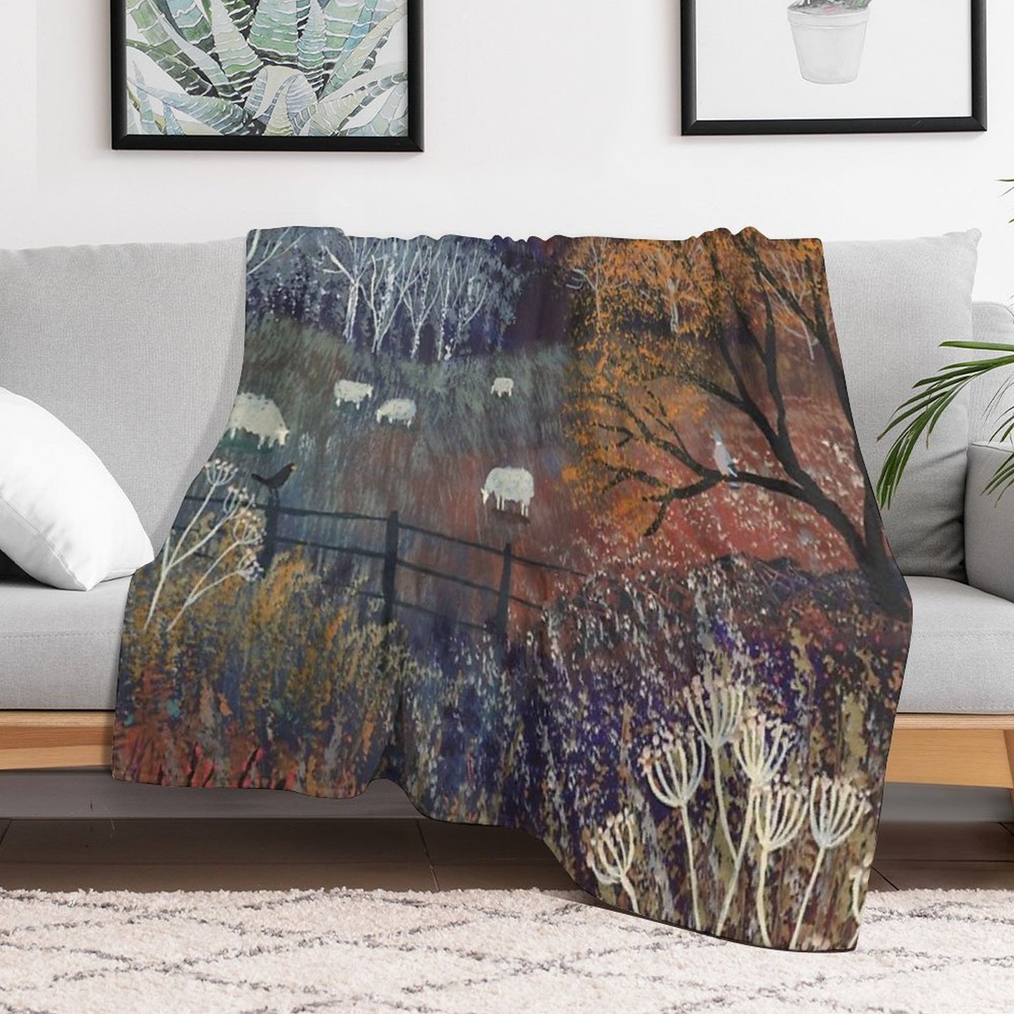 Colours of Autumn Throw Blanket