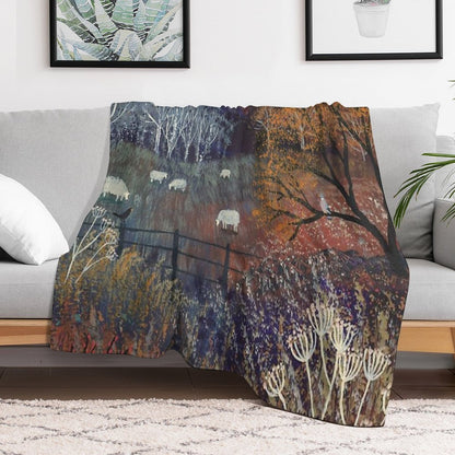 Colours of Autumn Throw Blanket