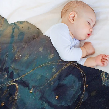 Abstract Stardust Galaxy Throw Blanket