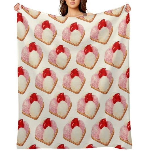 Mexican Snack Cookie - White Throw Blanket