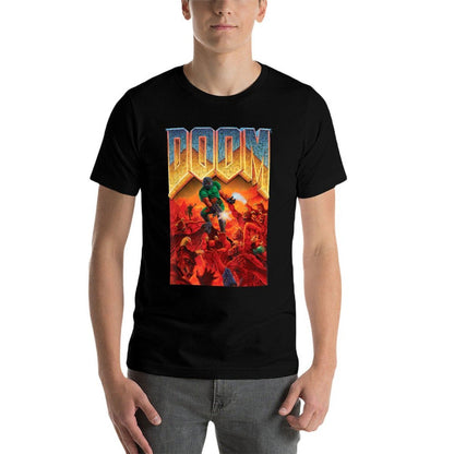 DOOM 1993 Video Game Cover Art  Vintage-inspired T-Shirt