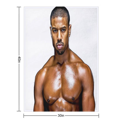 Michael B. Jordan Throw Blanket